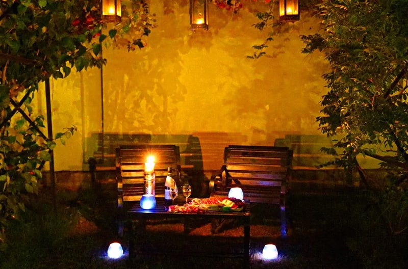 Riverside candlelight dining experience