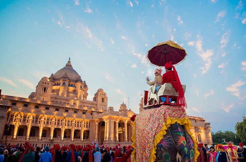 Royal baraat processions with tradition