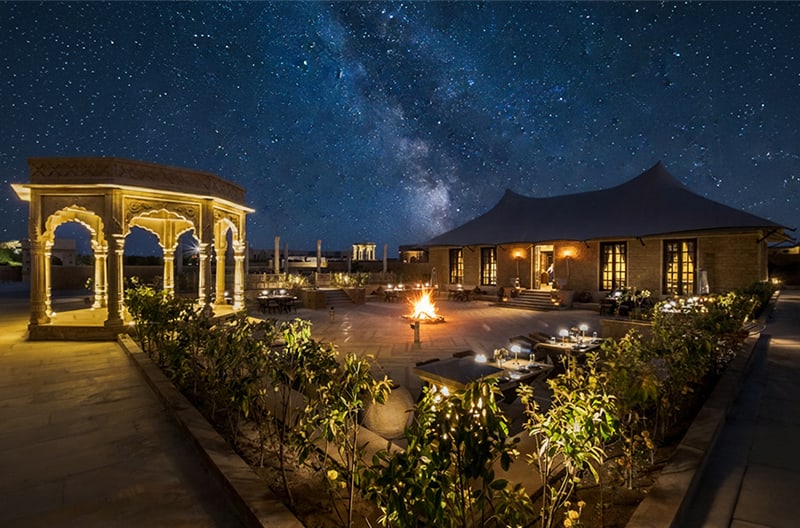 Private starlit desert dining experience