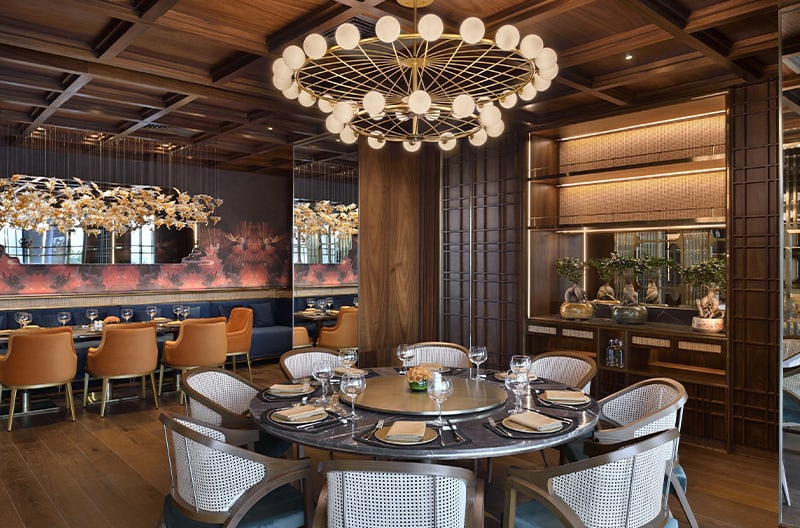 Private dining service Aravalli views