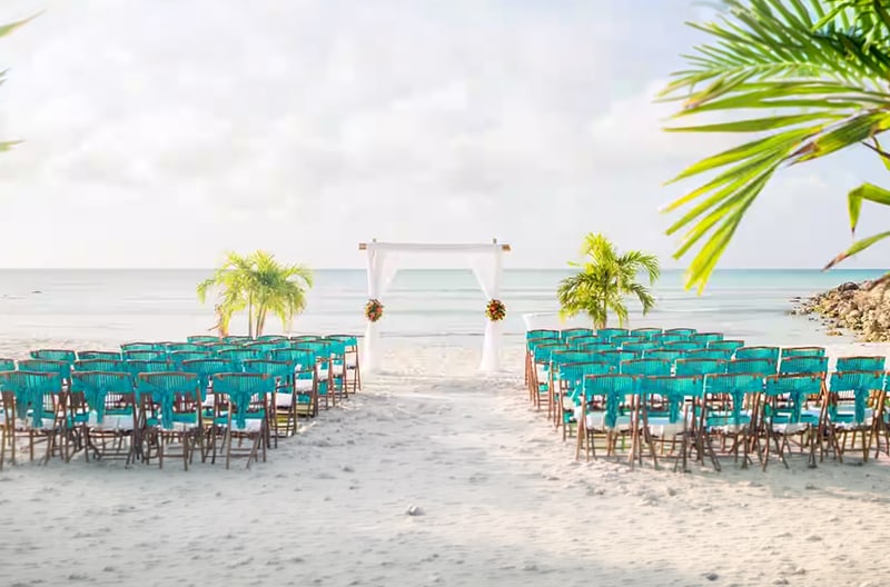 Private beachfront venue for ceremonies