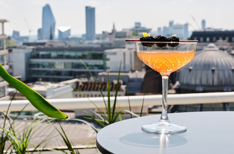 Rooftop skyline sundowner mixer evenings