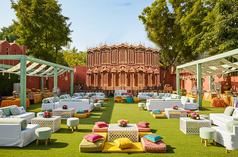 Rajasthani-inspired themed wedding décor