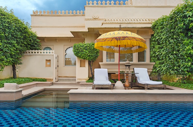 Luxurious accommodations with private pools