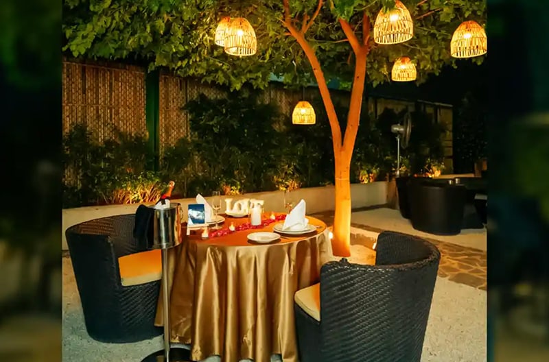 Starlit garden dining experiences