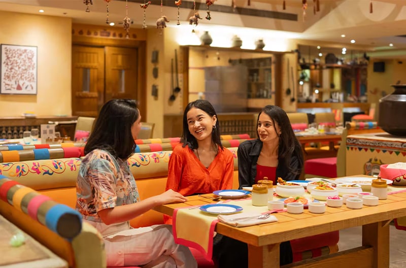 Contemporary dining with vibrant ambience