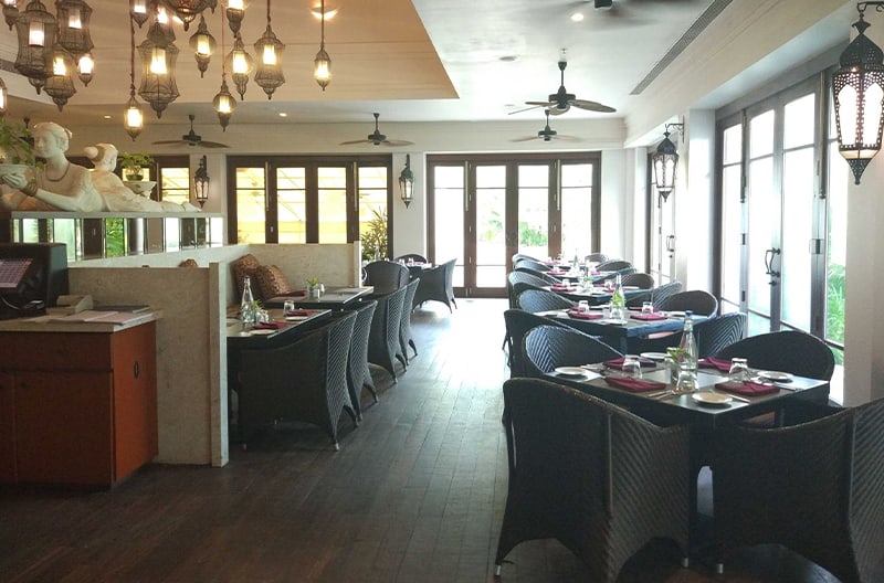 Floating breakfast served in the room