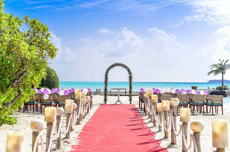 Beachside pre-wedding events and photoshoots