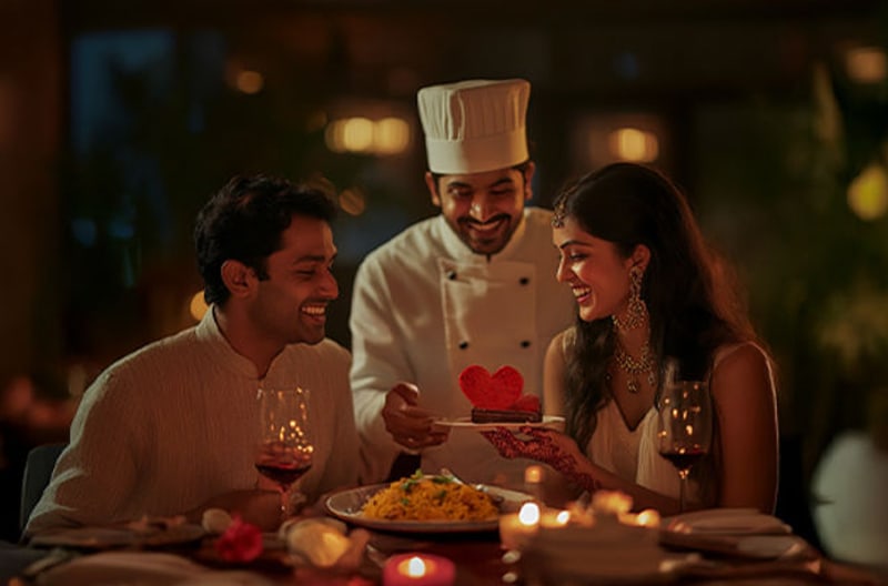 Personalised candlelit chef-led dining moments