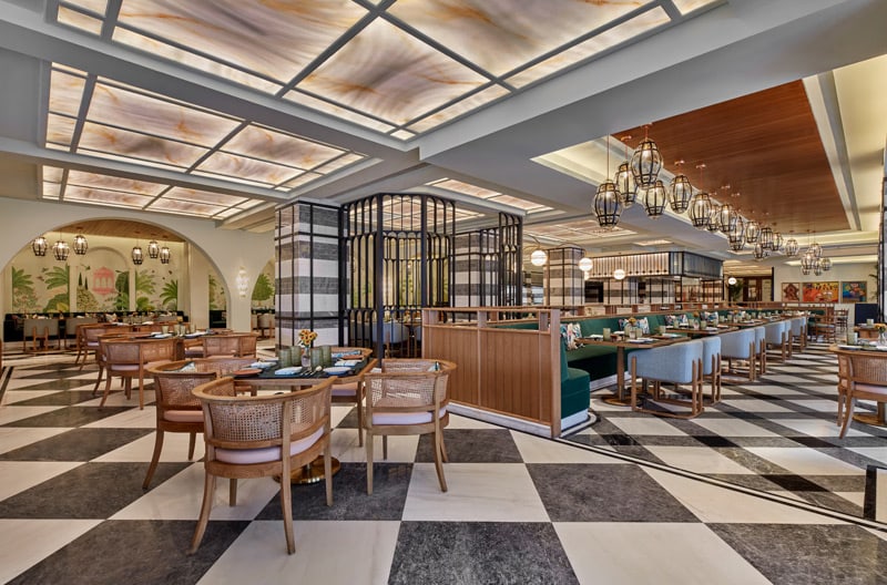 Multi-cuisine dining across 5 on-site restaurants